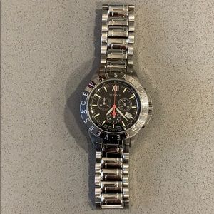 Versace Mens V-Sport Stainless Steel Watch